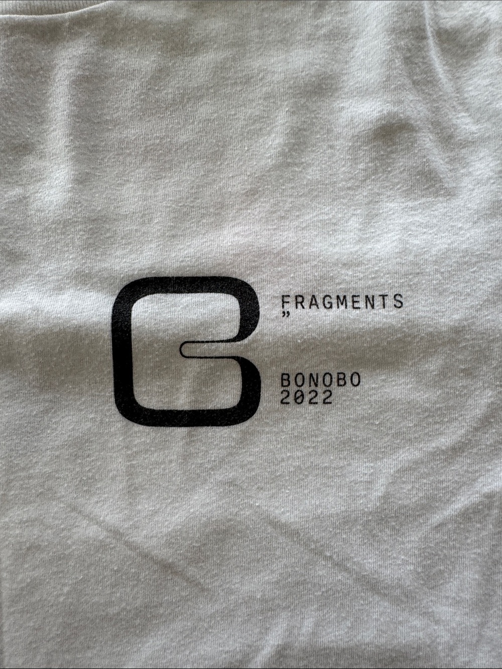 FRAGMENTS x BONOBO 2022 Graphic Tee - White with Black Print